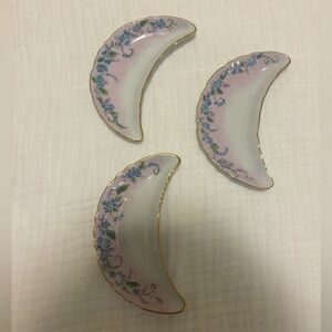 Vintage bone dishes - set of 3